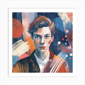 Portrait Of A Young Man 2 Art Print