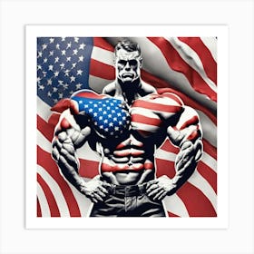 American Bodybuilder 2 Art Print