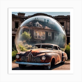 Car In A Bubble Art Print