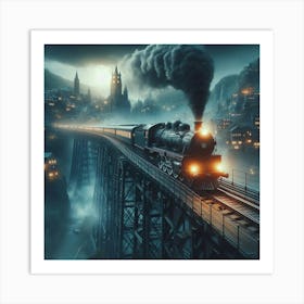 Harry Potter Train Art Print