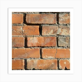 Stockcake Weathered Brick Wall 1719801214 Art Print