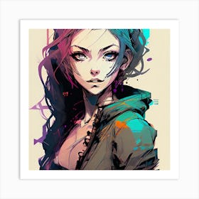 Anime Girl 8 Art Print