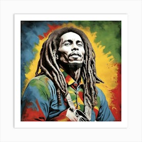 Bob Marley Square Art Print 0 Art Print