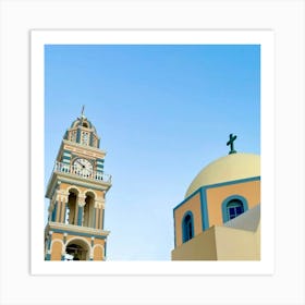 Church In Santorini 1 Art Print