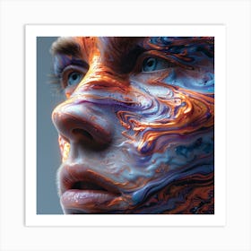 Face In Photoshop Art Print