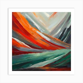 Abstract Landscape Painting 9 Art Print