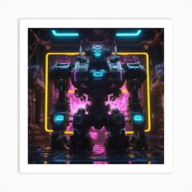 Futuristic Robot 86 Art Print