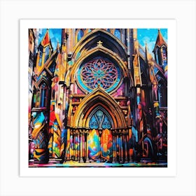 Nyc Cathedral Art Print