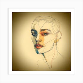 Portrait Of A Woman 17 Art Print