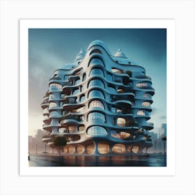 Futuristic building 3 Art Print