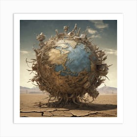 Earth In A Desert Art Print