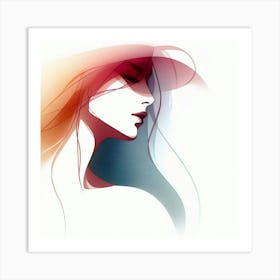 Portrait Of A Woman 37 Art Print