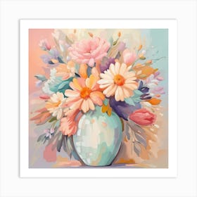 Flowers In A Vase 25 Art Print