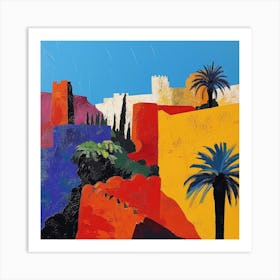 Abstract Travel Collection Marrakech Morocco 6 Art Print