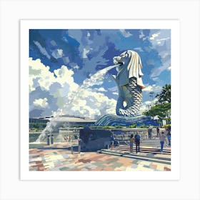 Singapore'S Merlion Art Print