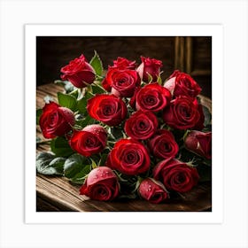 Red Roses 11 Art Print