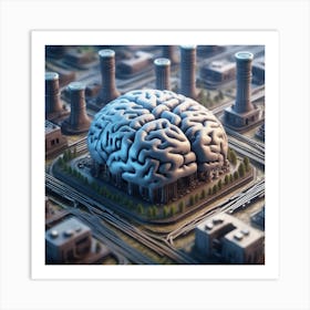 Brain In The City 4 Art Print