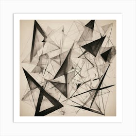 Abstract Triangles 8 Art Print