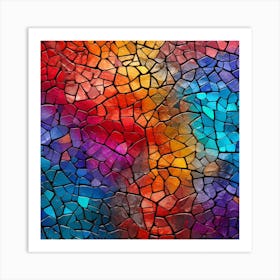 Mosaic Tile Background Art Print