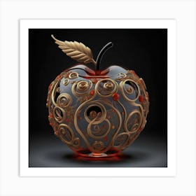 The glass apple an intricate design that adds to its exquisite appeal. 6 Art Print