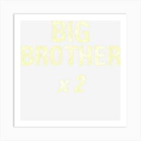 Kids Big Brother X2 Twins & Big Brother Announcemen Art Print