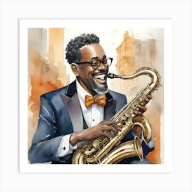 Jazz Musician 4 Art Print