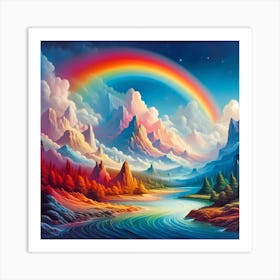 Rainbow In The Sky 3 Art Print