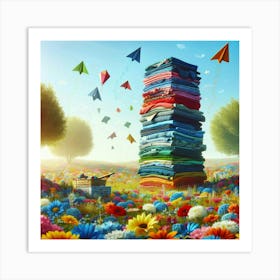 Stack Of Clothes 1 Art Print