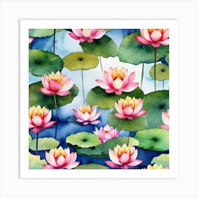 Water Lilies 6 Art Print