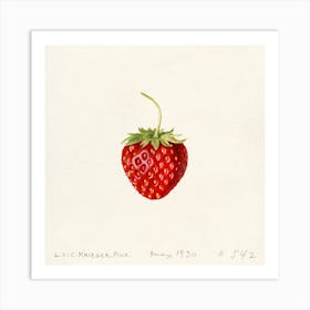 Strawberry, Louis Charles Christopher Krieger Art Print
