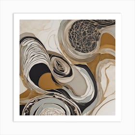 Abstract Swirls Art Print