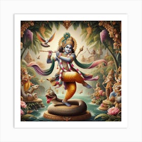 Lord Krishna 1 Art Print