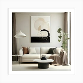 Modern Living Room Art Print