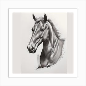 Horse Portrait Art Print