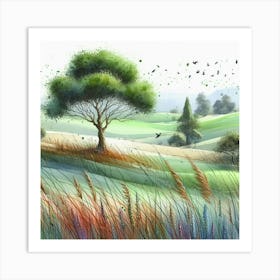 Landscape Painting Art Print