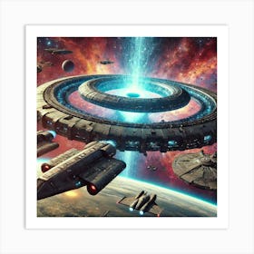 Singularity Storm Engine Deployment Art Print