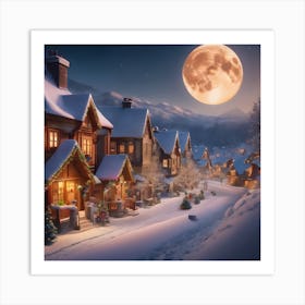 Christmas Village Art Print