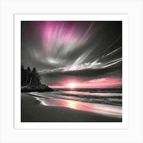 Sunset On The Beach 9 Art Print