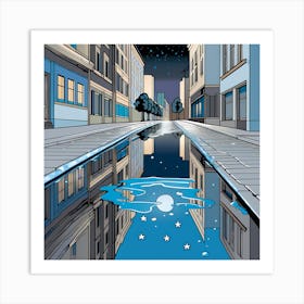 Gutter &stars 12 vector art Art Print