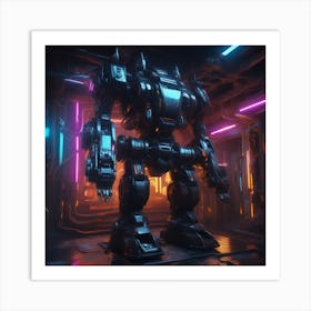 Futuristic Robot 85 Art Print