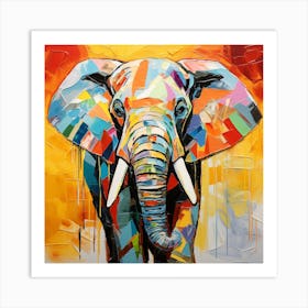 Elephant Painting 3 Art Print