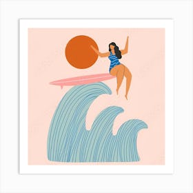 Surfer Girl 1 Art Print