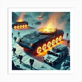 A Futuristic Sci Fi Depiction Of The Solarus Apcs Heat Diffuser Art Print