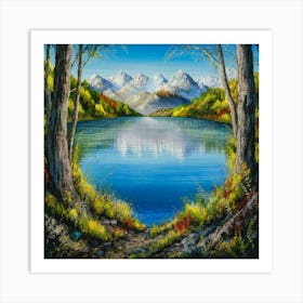 Mountain Lake 30 Art Print