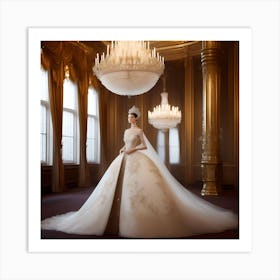 Russian Wedding Dress Art Print