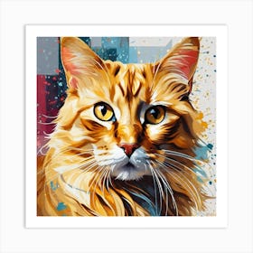 Orange Tabby Cat 6 Art Print