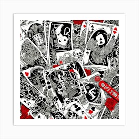 Playing Cards 2 Art Print