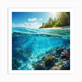 Underwater Coral Reef Art Print