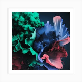 Ethereal Splashes Art Print