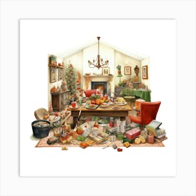 Christmas Mess Art Print